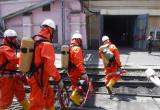 Спасатели Приморского центра «ЭКОСПАС» направляются для разбора завалов условной зоны ЧС